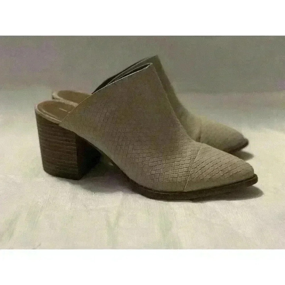 Report Tosh Women’s Size 7 Vegan Snakeskin Mule Clogs Slip On 90s Y2K - Picture 2 of 9
